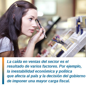 La venta de cosmética se desploma en Brasil