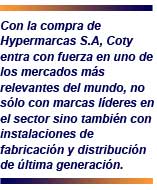 Coty compra la división de belleza de Hypermarcas en Brasil