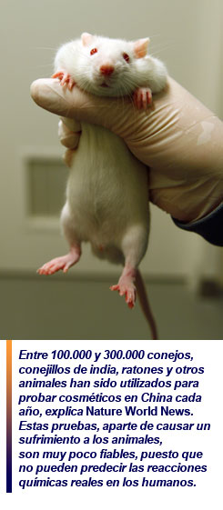 China cambia política pruebas animales
