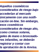 Brasil apura el proceso de homologación de cosméticos