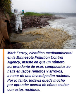 Componentes cosméticos en vías fluviales de Minnesota